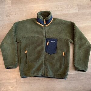 Patagonia Women’s Classic Retro-X Jacket Large Deep Pile Fleece Sage Green